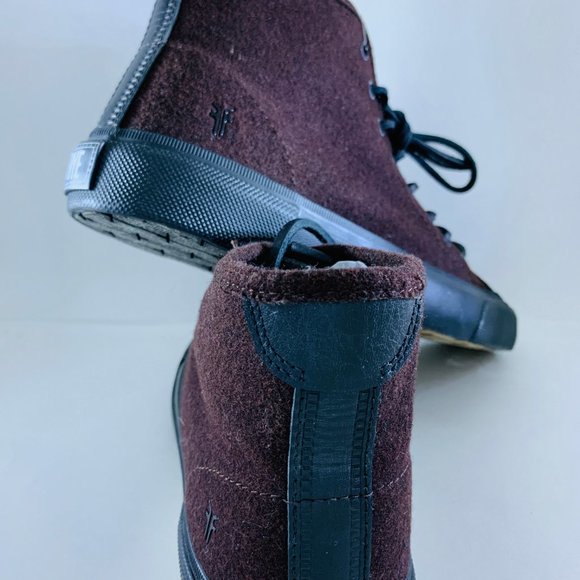 Frye Ludlow High Top Fashion Sneaker - Wine color - Picture 6 of 7